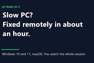 speed up and clean up your slow windows PC with remote pc optimization