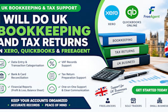 do uk self assessment and bookkeeping support in xero, qb intuit and freeagent