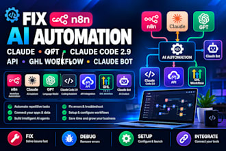 fix n8n ai automation claude gpt claude code 2 9 API ghl workflow claude bot