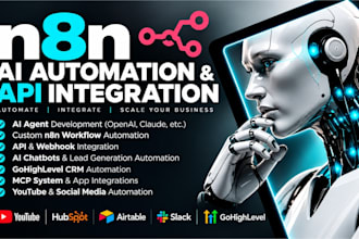 n8n automation, n8n ai agent,n8n workflow, crm workflow automation