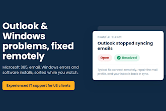 fix your microsoft 365, outlook or windows issues remotely