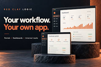 build a custom web app dashboard or customer portal