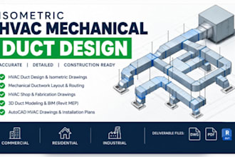 design US isometric hvac duct drawings mechanical ductwork layouts permits