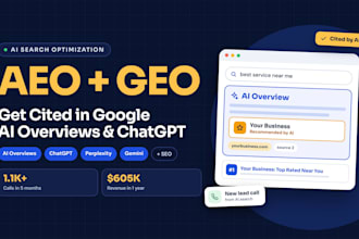 local SEO, aeo and GEO to get  ranking in ai overviews