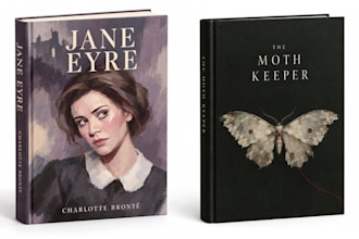 draw a painterly book cover illustration and design your cover