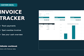 create an excel invoice tracker