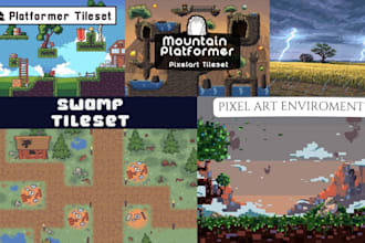 pixel art tileset, rpg tilemap pixel environment, scene, 2d pixel art background