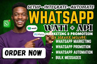 set up wati whatsapp business API, chatbot whatsapp marketing whatsapp campaigns