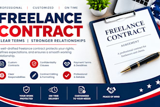 create a legally structured freelance contract