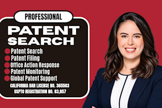 do patent search, patent drafting and patent filing