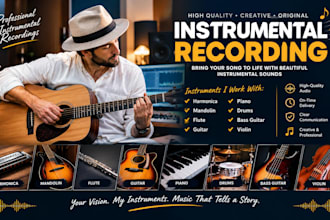record proffession harmonica, mandolin, flute, guitar, drums