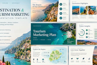 design a professional destination and tourism marketing presentation