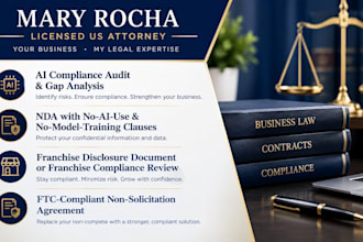 draft or review your franchise disclosure document for ftc compliance