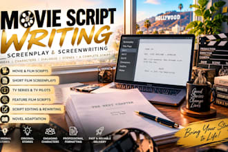 write your movie script, movie script scriptwriting, screenwriting, playwright