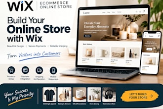 build wix ecommerce online store with products, payments and shipping setup
