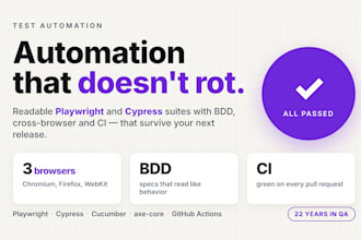 do playwright or cypress test automation with bdd and ci