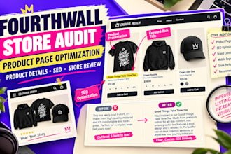 audit your fourthwall store and optimize product pages