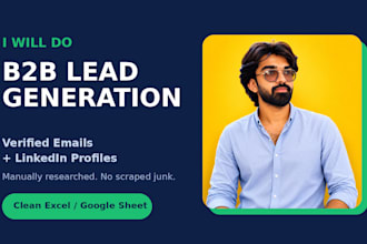 b2b lead generation, linkedin outreach, data entry