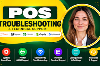 do pos troubleshooting technical support and system error fixes