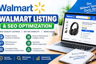 create and optimize walmart product listings with SEO