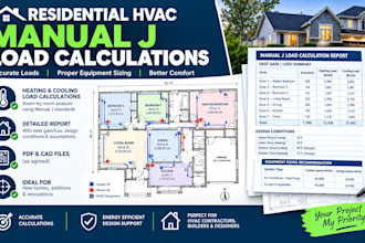 calculate residential hvac manual j heating and cooling loads