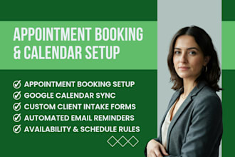 set up appointment booking system and automated reminders