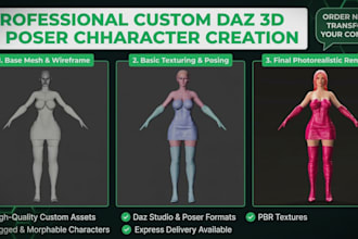 create custom daz3d nfsw characters for you
