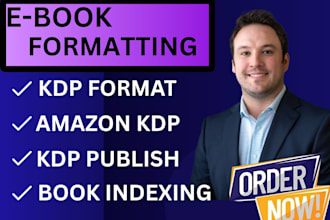 format your ebook for amazon KDP kindle with metadata and index