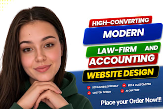 design an authoritative financial, accounting, or law firm wordpress website