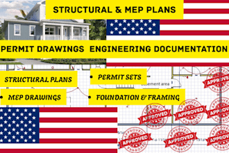 structural engineer engineer stamp permit ready plans and mep for ny il nm fl