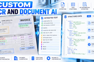 develop custom computer vision ocr and document ai solutions