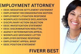 draft eeoc position statements, discrimination rebuttals and employment appeals