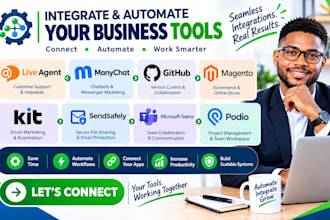 integrate liveagent manychat github magento kit sendsafely microsoft teams podio