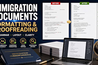 format and proofread your immigration correspondence