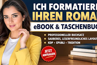 formatiere ihren roman für KDP, epubli und tredition
