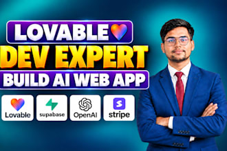 build, customize and debug lovable websites, mvps and saas applications