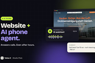 build your website with an ai phone agent that answers calls