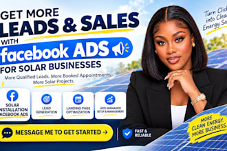 solar facebook ads solar fb ads manager solar landing page solar lead generation