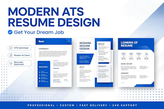 design modern resume and professional cv