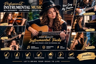 record professional bass, violin, guitar, and harmonica trac