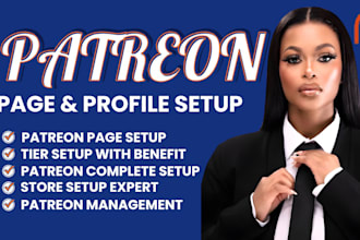 create professional patreon profile and patreon page setup