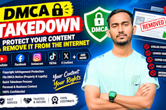 report remove delate takedown harassing negative copyright leaked dmca post