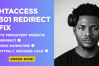 fix htaccess error, 301 redirect issue, SSL website security fix