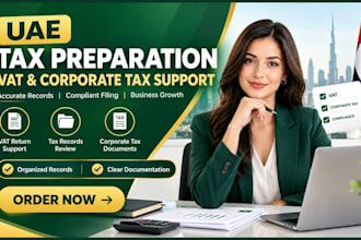 assist with uae vat and corporate tax return preparation