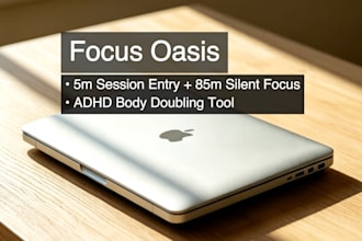 premium pure text body doubling for adhd and professionals