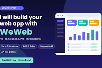 build your web app or portal with weweb and your backend