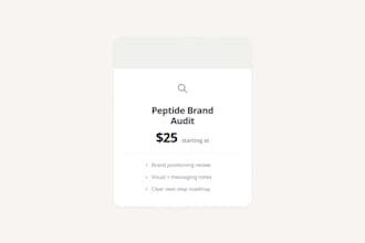 create peptide marketing strategy, content and email campaigns