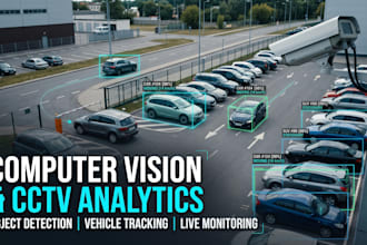 develop cctv ai analytics, surveillance, anpr vehicle recognition and detection