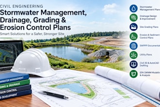 create stormwater management, drainage, grading and erosion control plans swmm