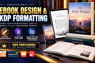 do ebook design and ebook formatting, publishing